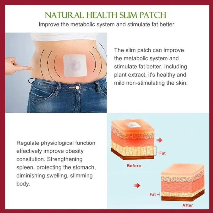 30pcs/box Slimming Patch Pure Natural Wormwood Extracts Body Sculpting Patch Slimming Belly Button Stickers Fast Weight Loss
