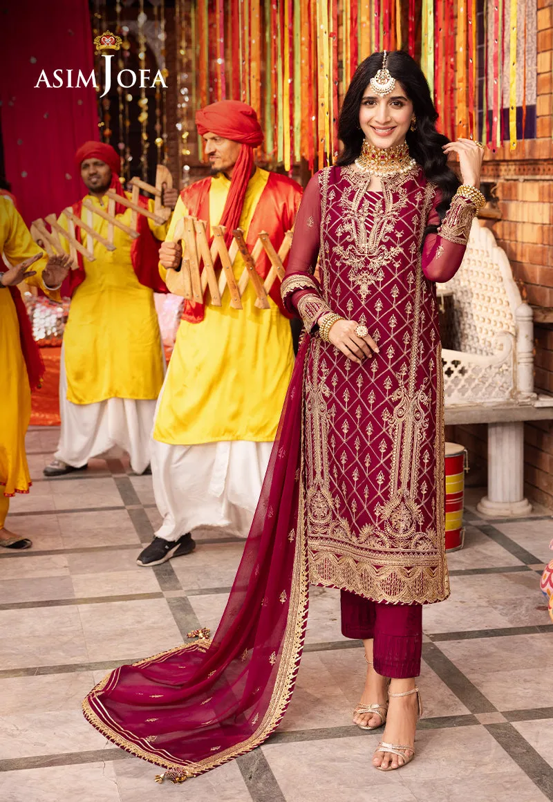 AJCD-05 EMBROIDERED CHIFFON 3 PCS