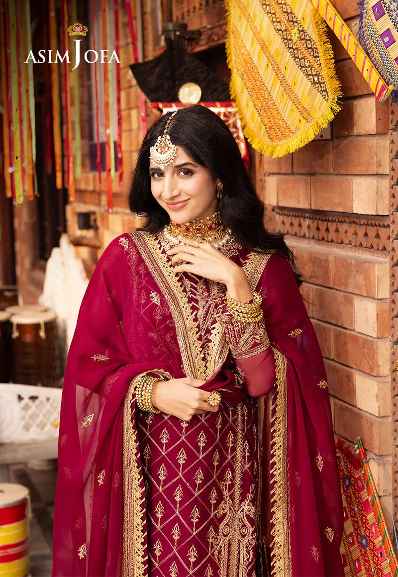 AJCD-05 EMBROIDERED CHIFFON 3 PCS