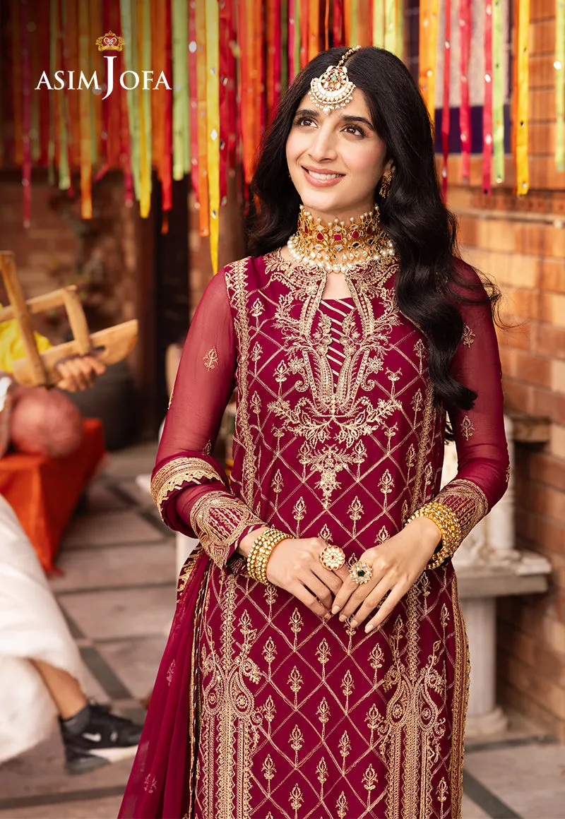 AJCD-05 EMBROIDERED CHIFFON 3 PCS