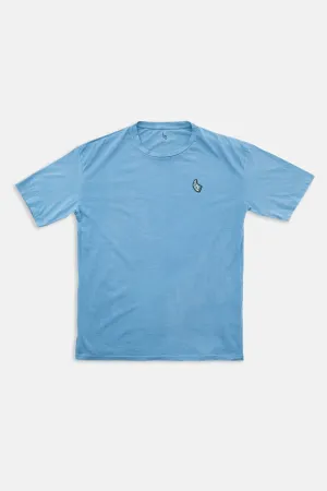 Blue Logo-Appliqué Tee