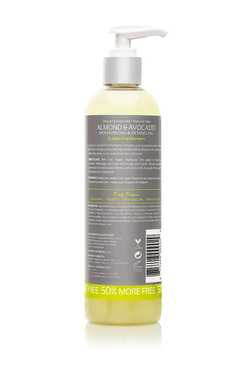 Design Essentials Natural Almond & Avocado Sulfate Free Shampoo