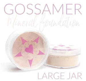 GOSSAMER Variable Coverage Mineral Foundation - LARGE SIZE JAR