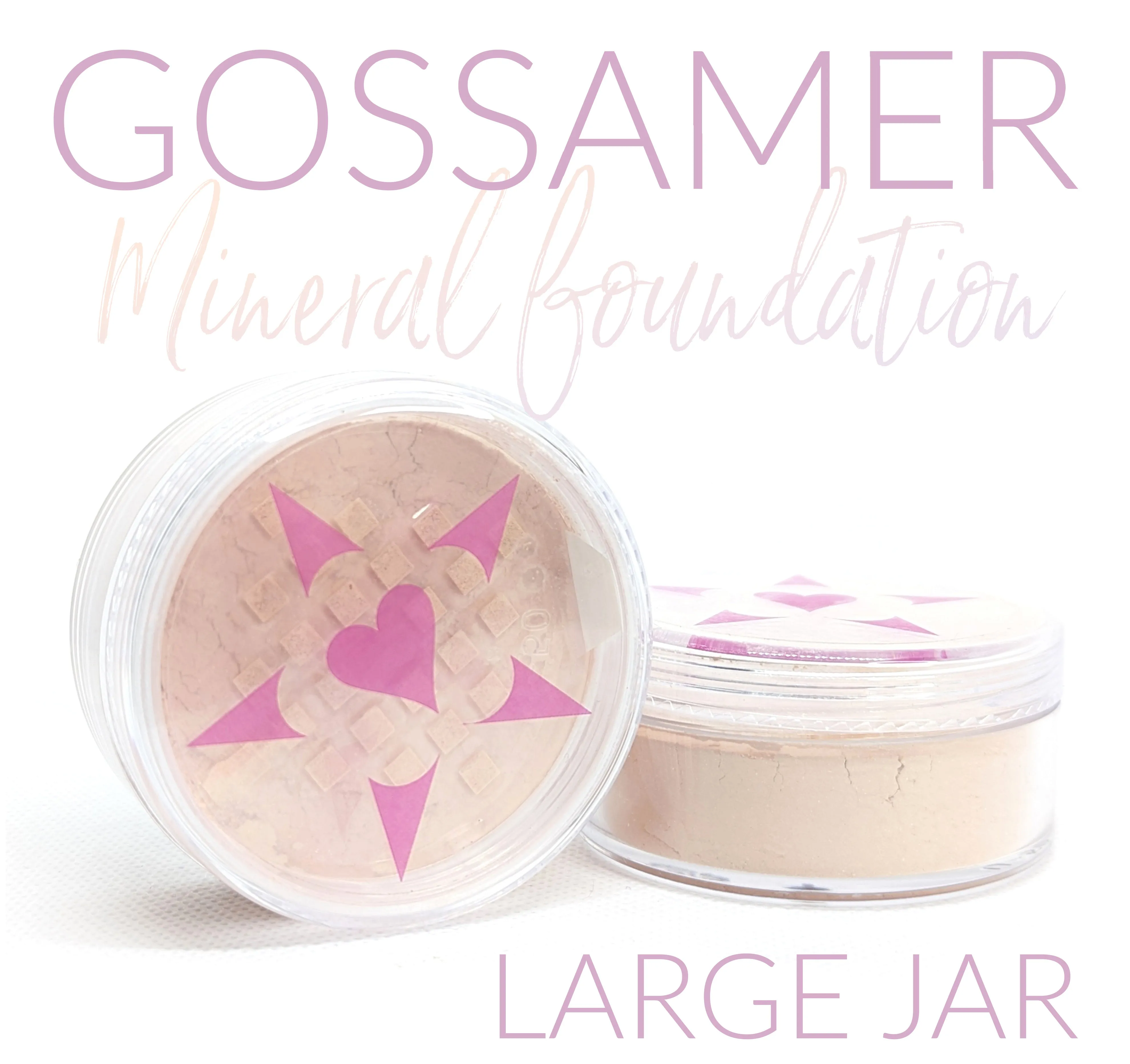 GOSSAMER Variable Coverage Mineral Foundation - LARGE SIZE JAR