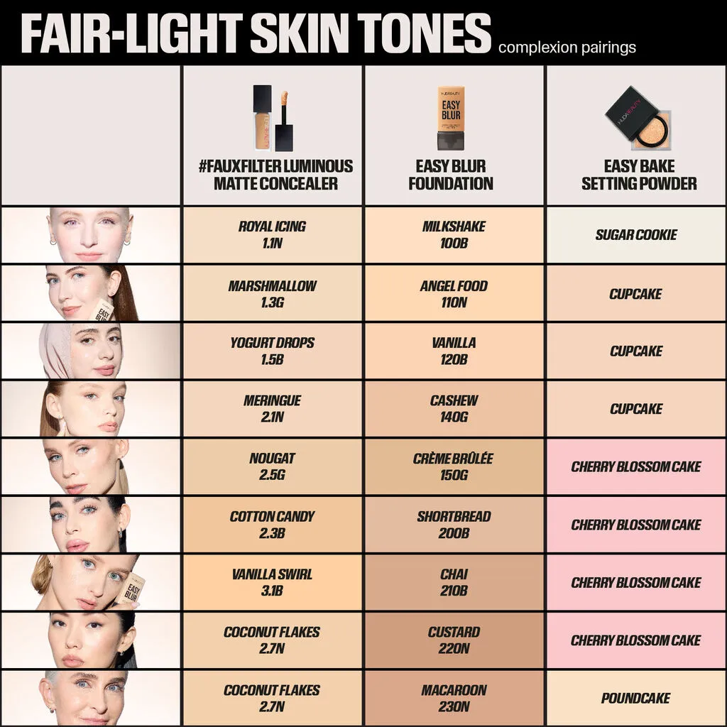 HUDA BEAUTY Easy Blur Natural Airbrush Foundation with Niacinamide (210 CHAI)