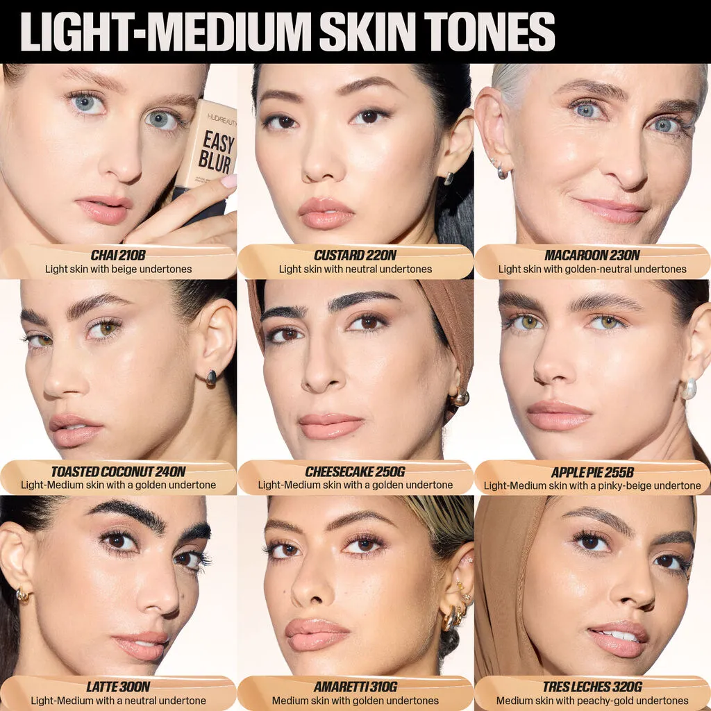 HUDA BEAUTY Easy Blur Natural Airbrush Foundation with Niacinamide (210 CHAI)