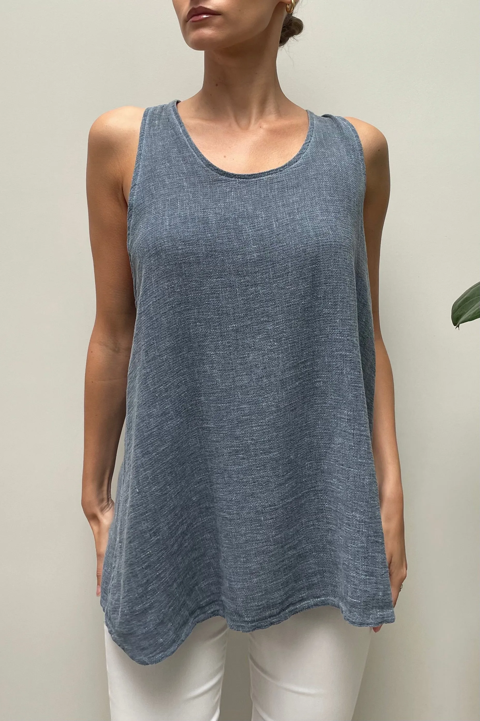 Isla Linen Tie Top