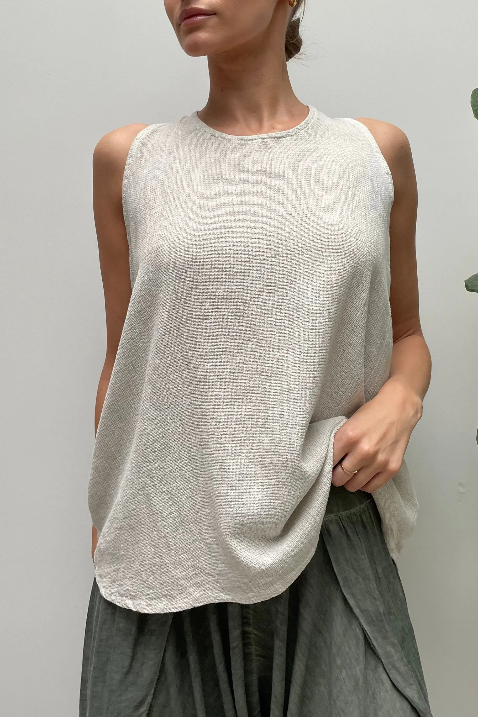Isla Linen Tie Top