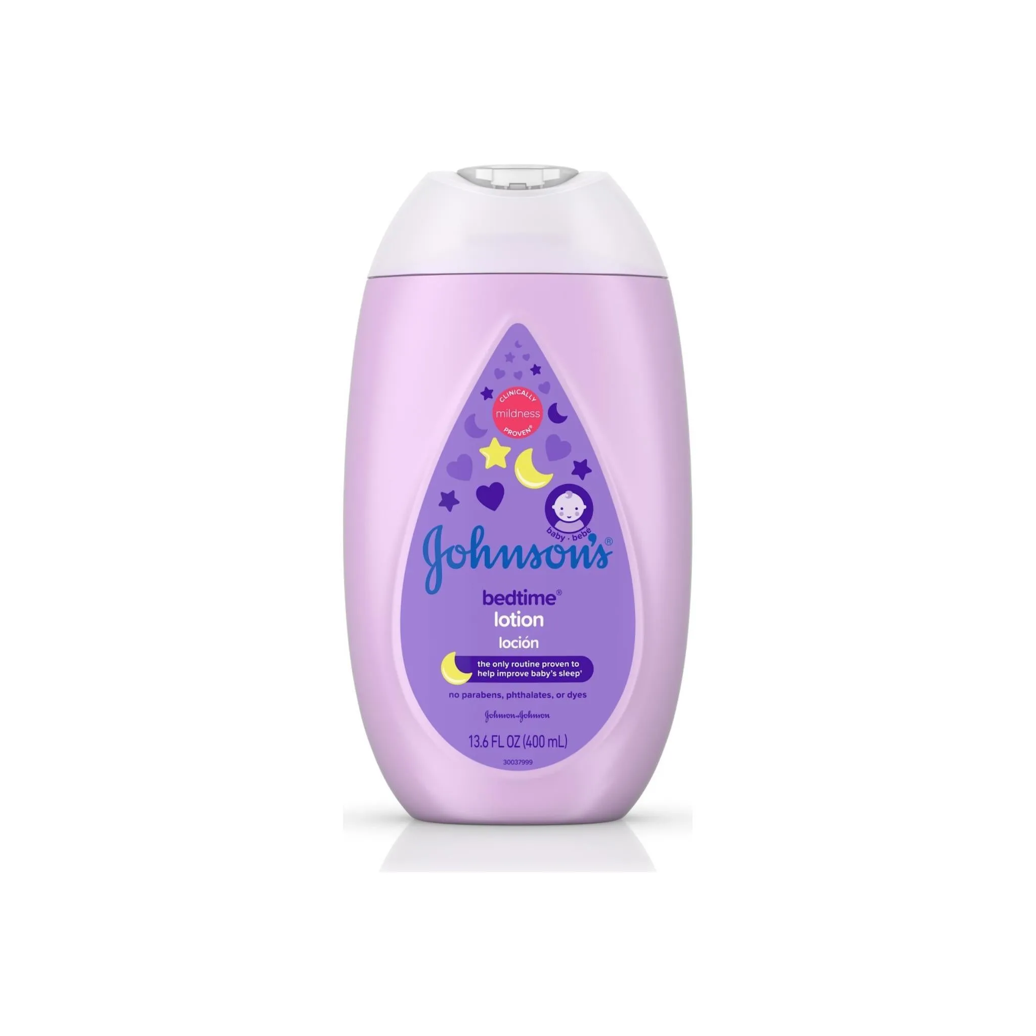 Johnsonâ€™s Bedtime Baby Lotion with NaturalCalm Essences, Hypoallergenic & Paraben Free 13.6 oz