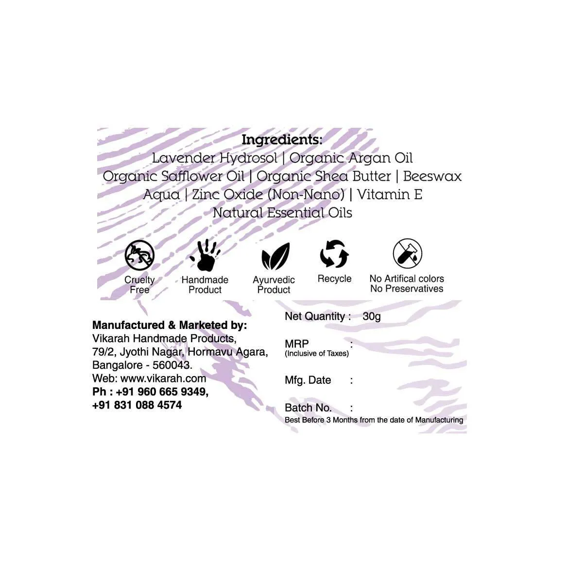 Lavender Calming Sunsafe Lotion