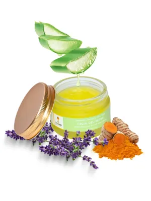 Lavender - Turmeric Aloe Vera Facial Gel Serum - Hydrate, Moisturize, and Defy Aging | 50g