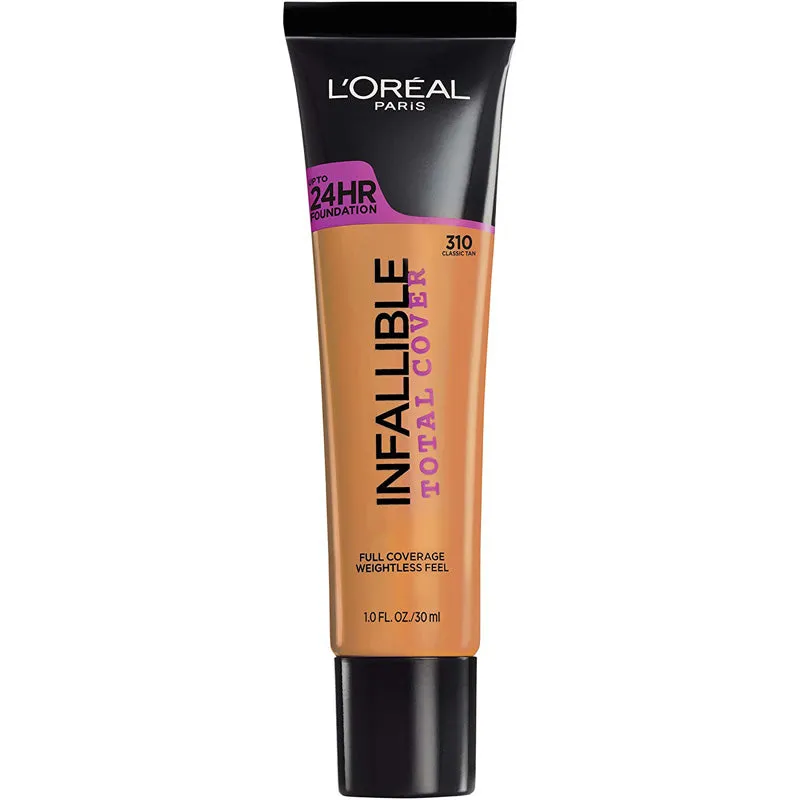 L'OREAL - Infallible Total Cover Foundation, Classic Tan - 1 fl. oz. (30 ml)