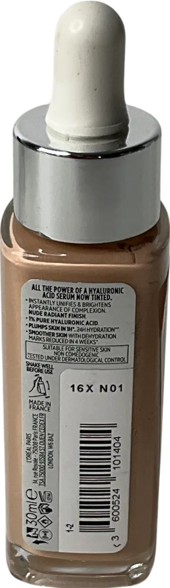 loreal True Match Nude Plumping Tinted Serum Shade 1-2 Rosy Light 30ml