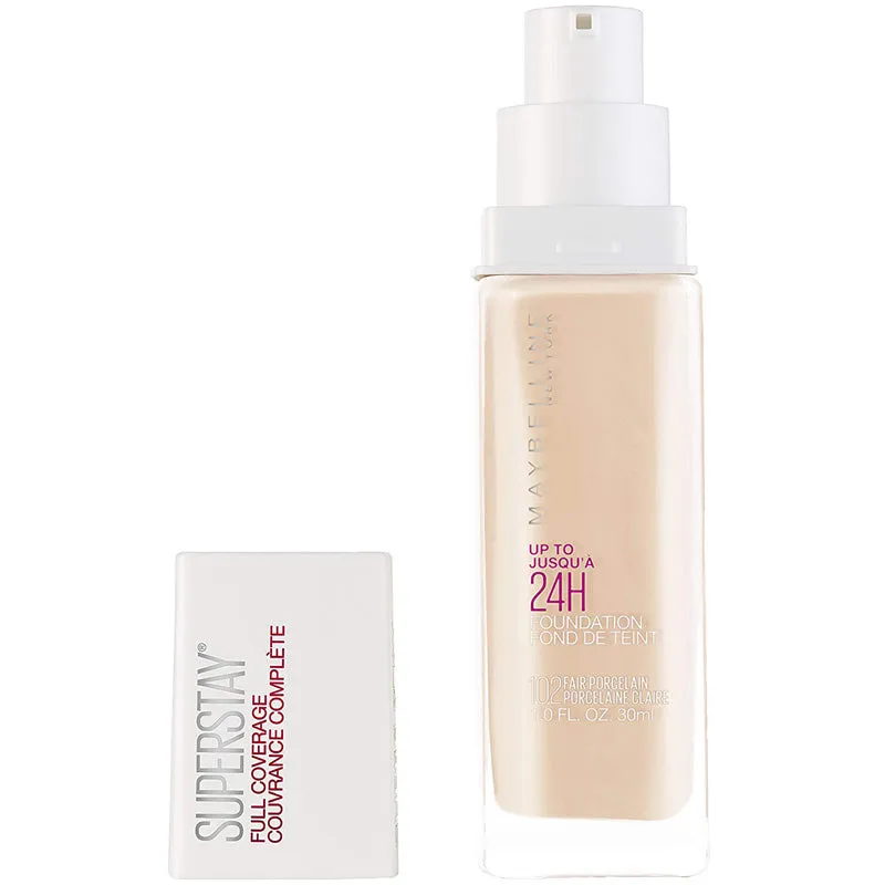 MAYBELLINE - SuperStay Full Coverage Foundation, Fair Porcelain -  1 fl. oz. (30 ml)