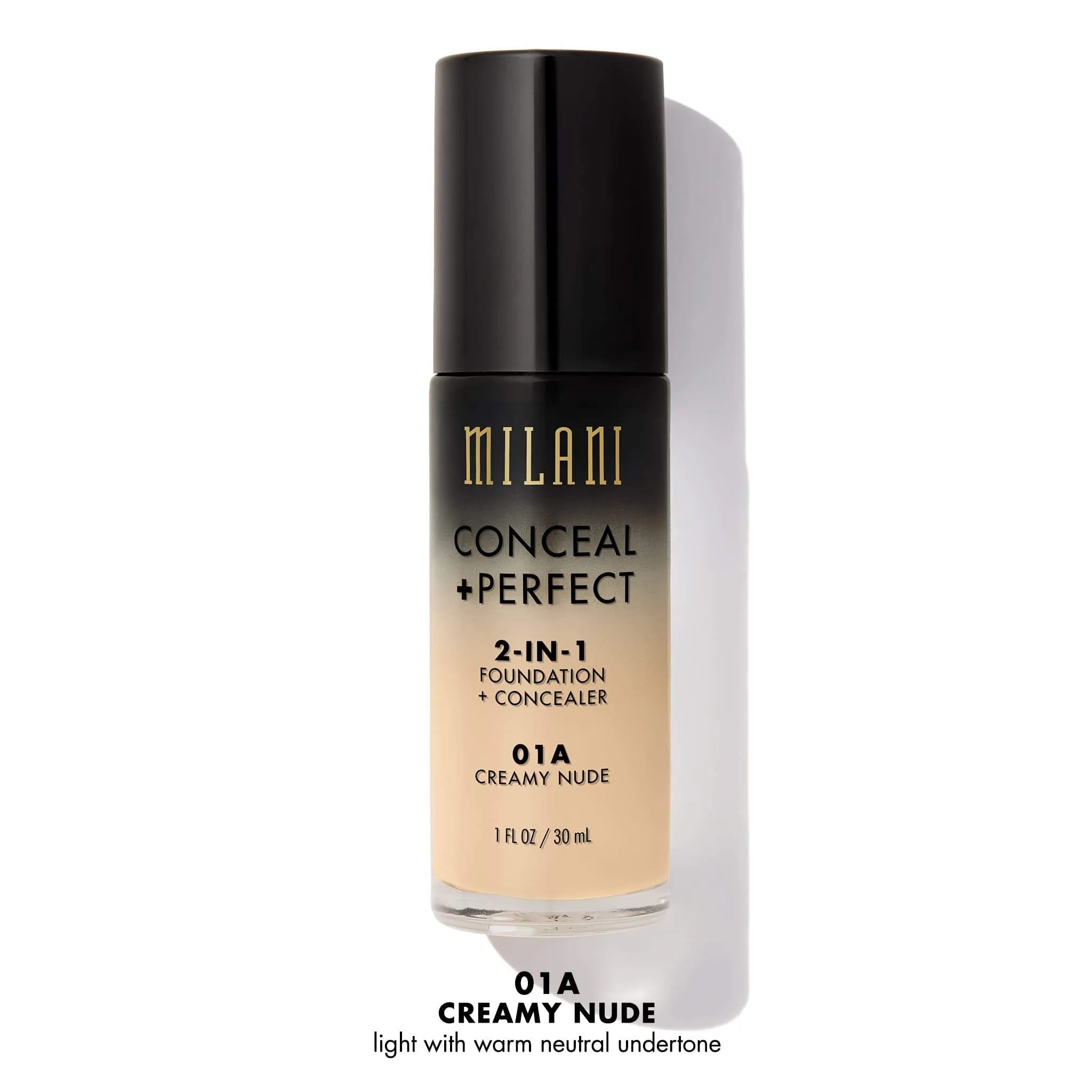 MILANI - Conceal   Perfect 2-In-1 Foundation Concealer Creamy Nude - 1 fl oz (30 ml)