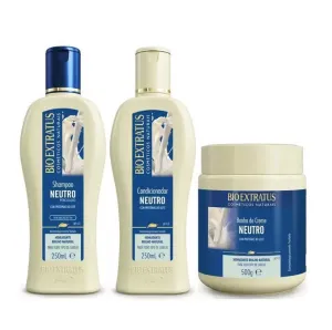 Neutral Bases Hair Moisturizing Cleansing Treatment Kit 3x500 - Bio Extratus