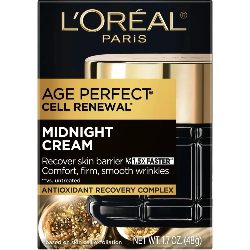 New - L'Oreal Paris Age Perfect Cell Renewal Midnight Face Cream - 1.7oz