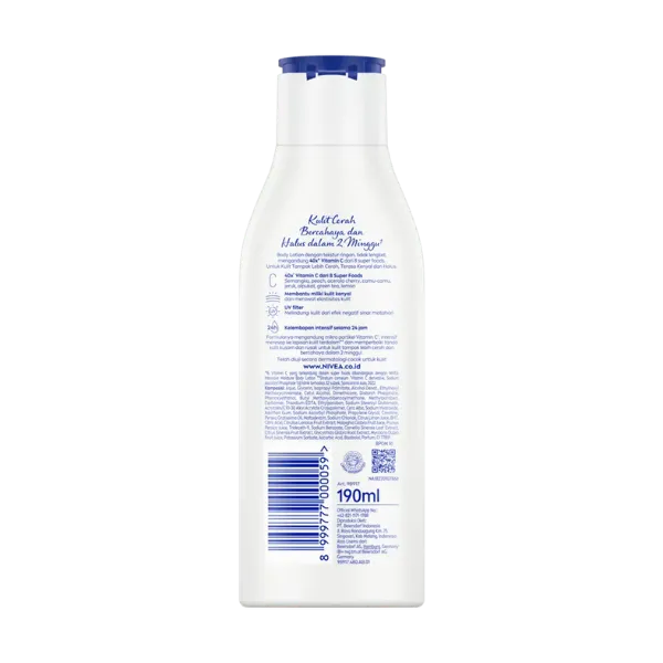 Nivea Body Lotion Extra Bright Radiant And Smooth 190ml