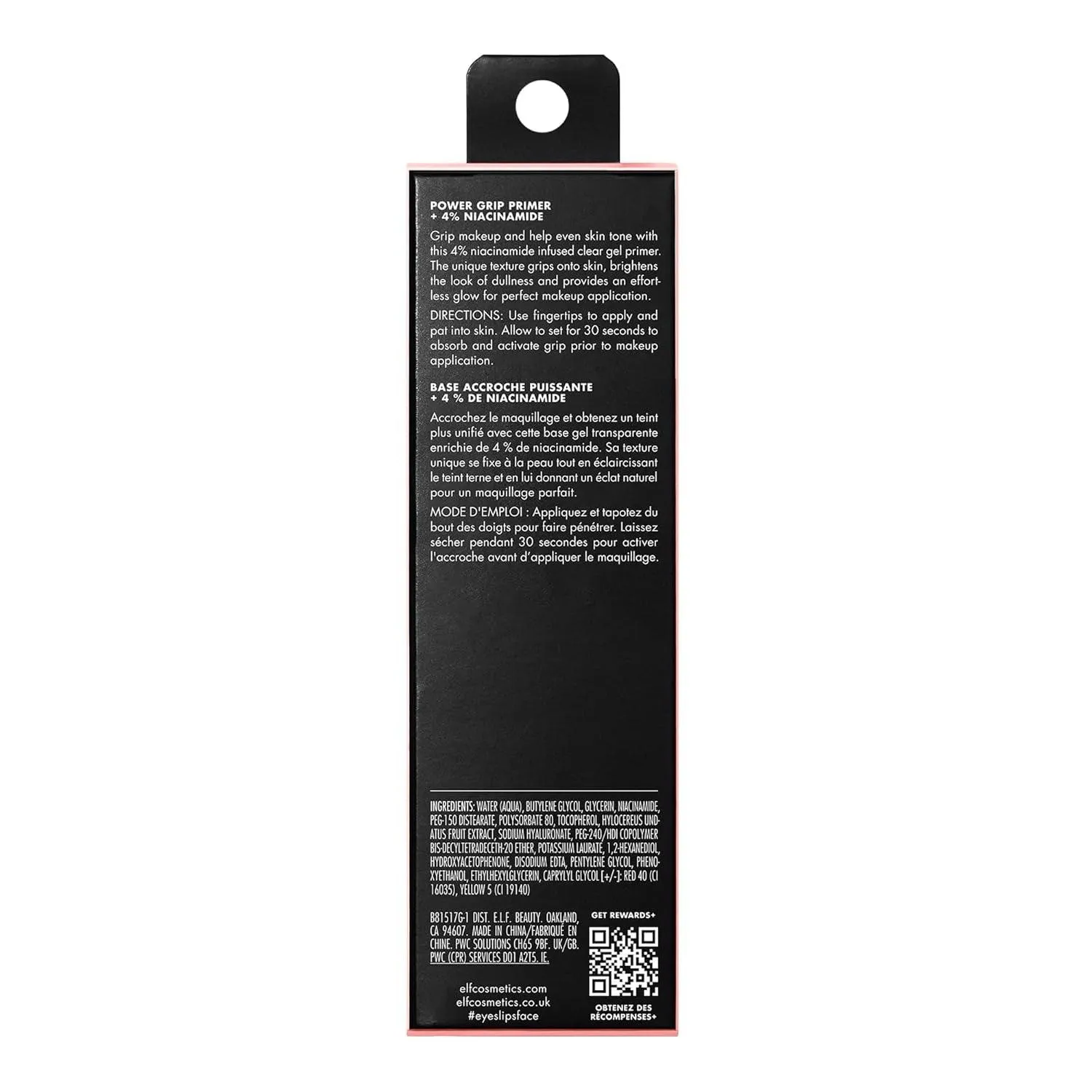 Power Grip Primer   4% Niacinamide, Gel-Based & Hydrating Face Primer, Evens Skin & Brightens, Grips Makeup, Vegan & Cruelty-Free, 0.8 Fl Oz