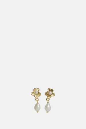 Primer Pendiente Pearl Earrings Gold