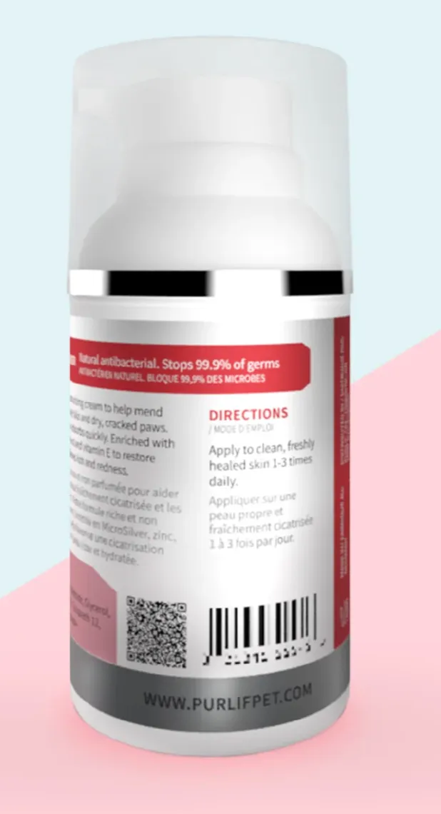 PurLif Pet Skin & Paw Repair Cream  30ml