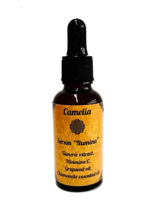 "Camelia" Tumeric, Vitamin C, Grape Seed & Chamomile  Essential Facial Serum