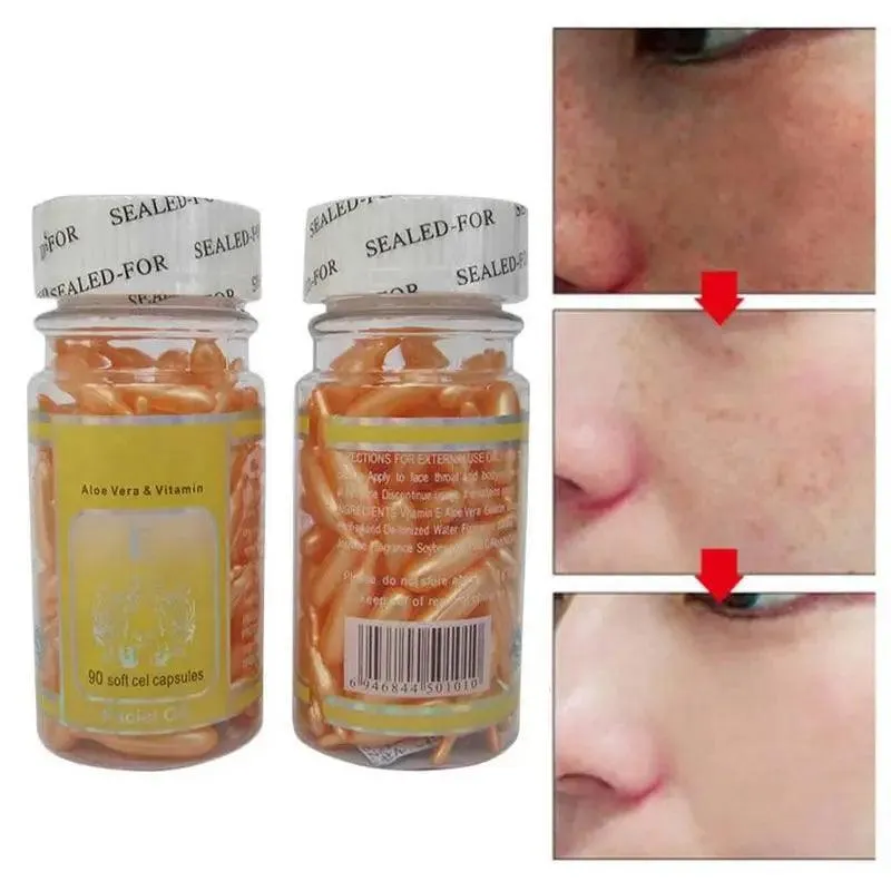 Revitalizing Vitamin E Serum Capsules for Acne, Wrinkles & Brightening Skin