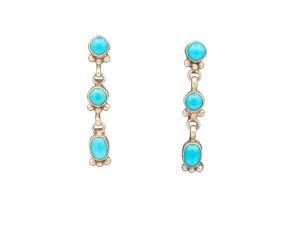 Sleeping Beauty Turquoise Earrings | Artisan Handmade