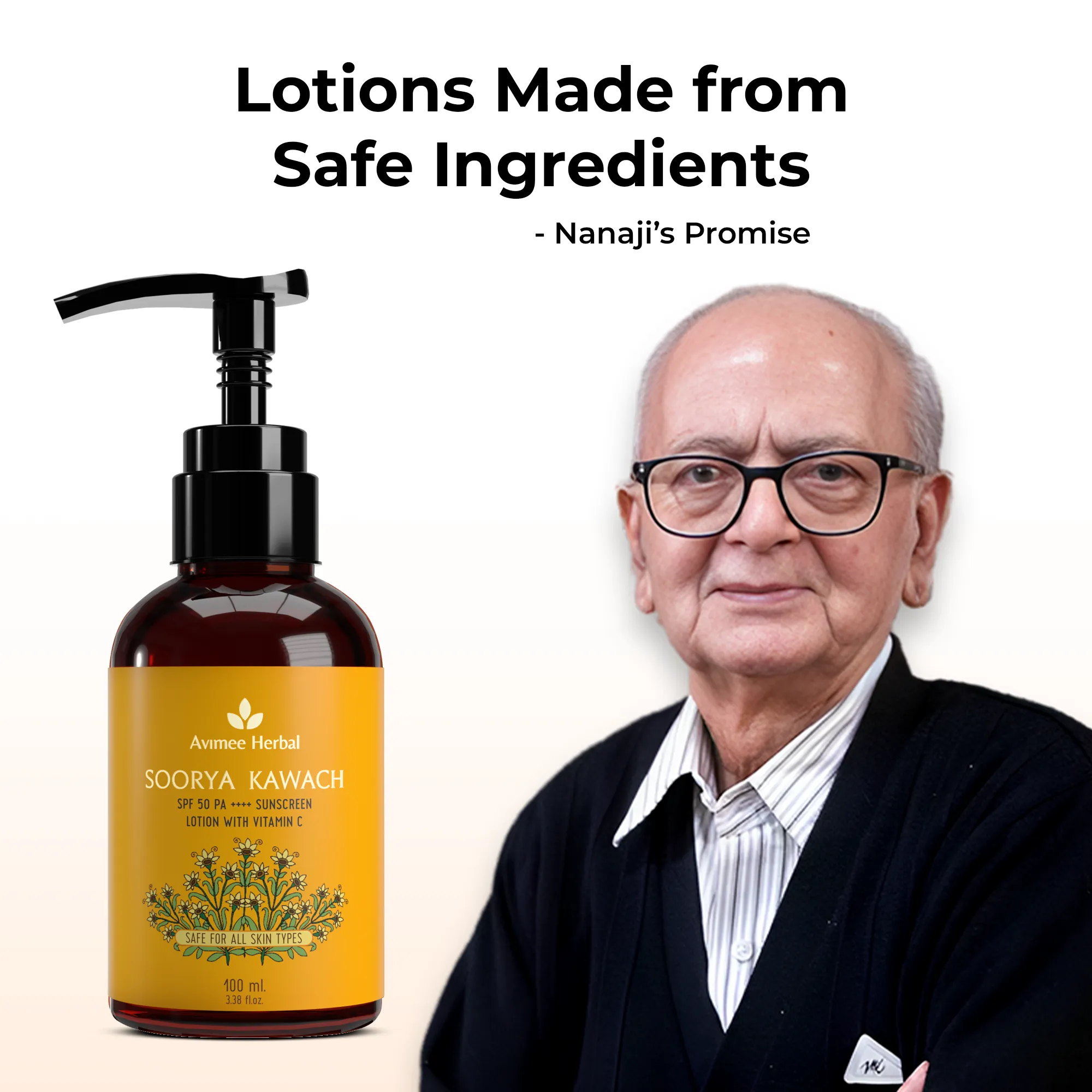 Soorya Kawach SPF 50 PA     Vitamin C Sunscreen Lotion