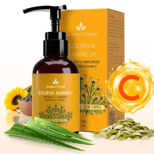 Soorya Kawach SPF 50 PA     Vitamin C Sunscreen Lotion